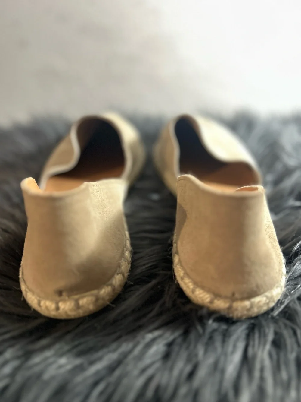 VERBENAS Carmen Taupe Women’s Beige Espadrille Flats Size EU42